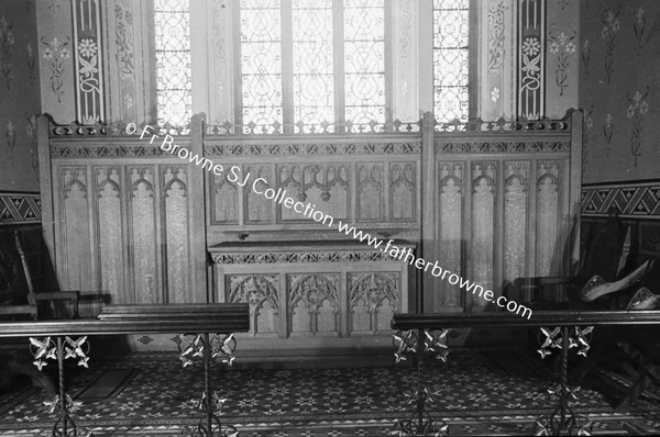 HEADFORD HOUSE  REREDOS IN MEMORY OF MARQUIS  ERECTID IN PROTESTANT CHURCH